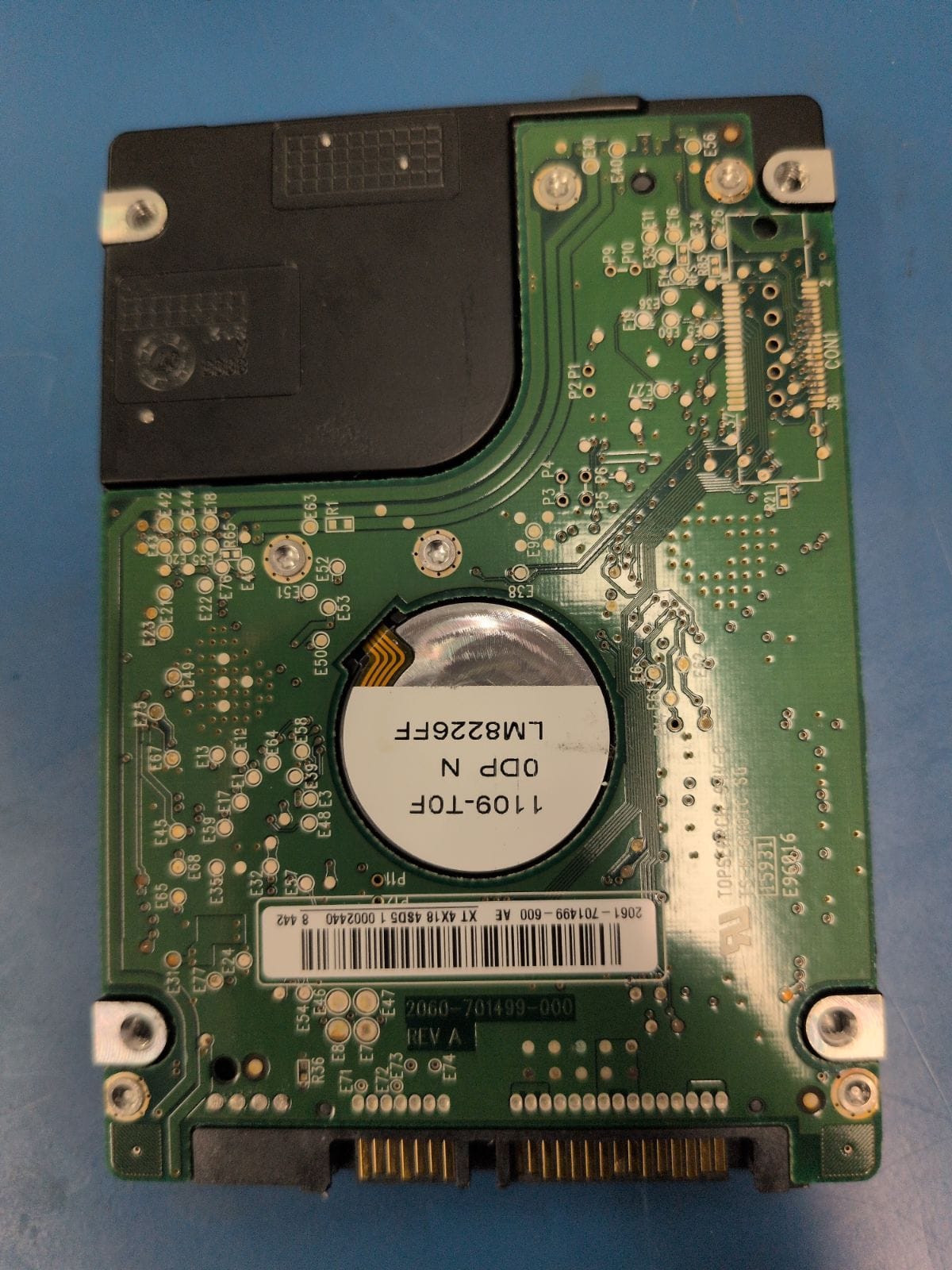 WD485 drive label (back)