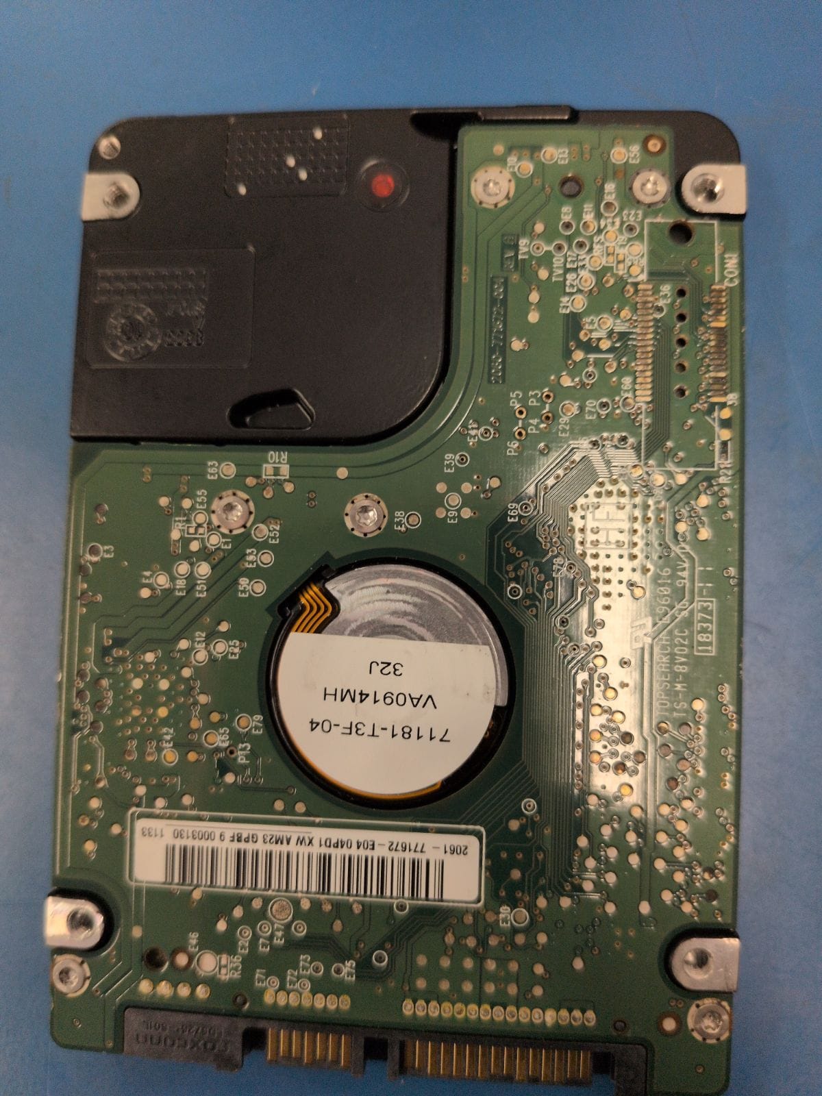 WD524 drive label (back)