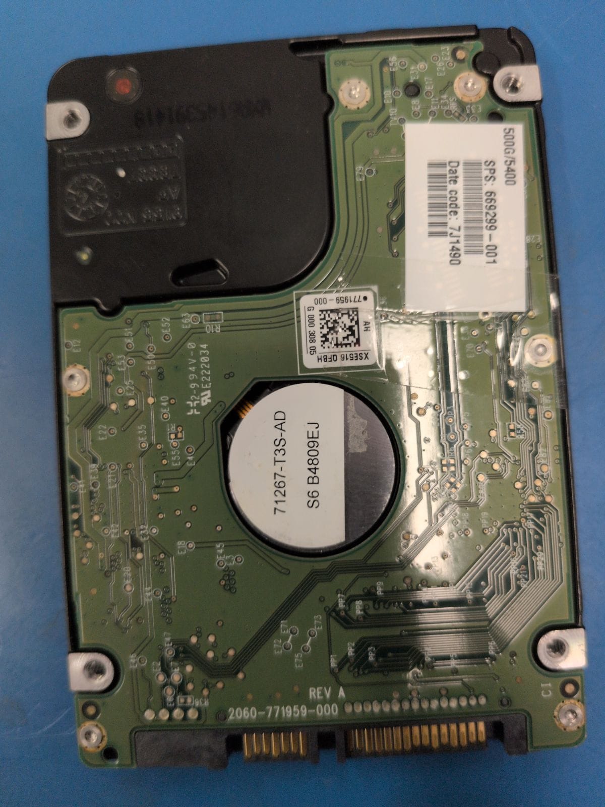 WD535 drive label (back)