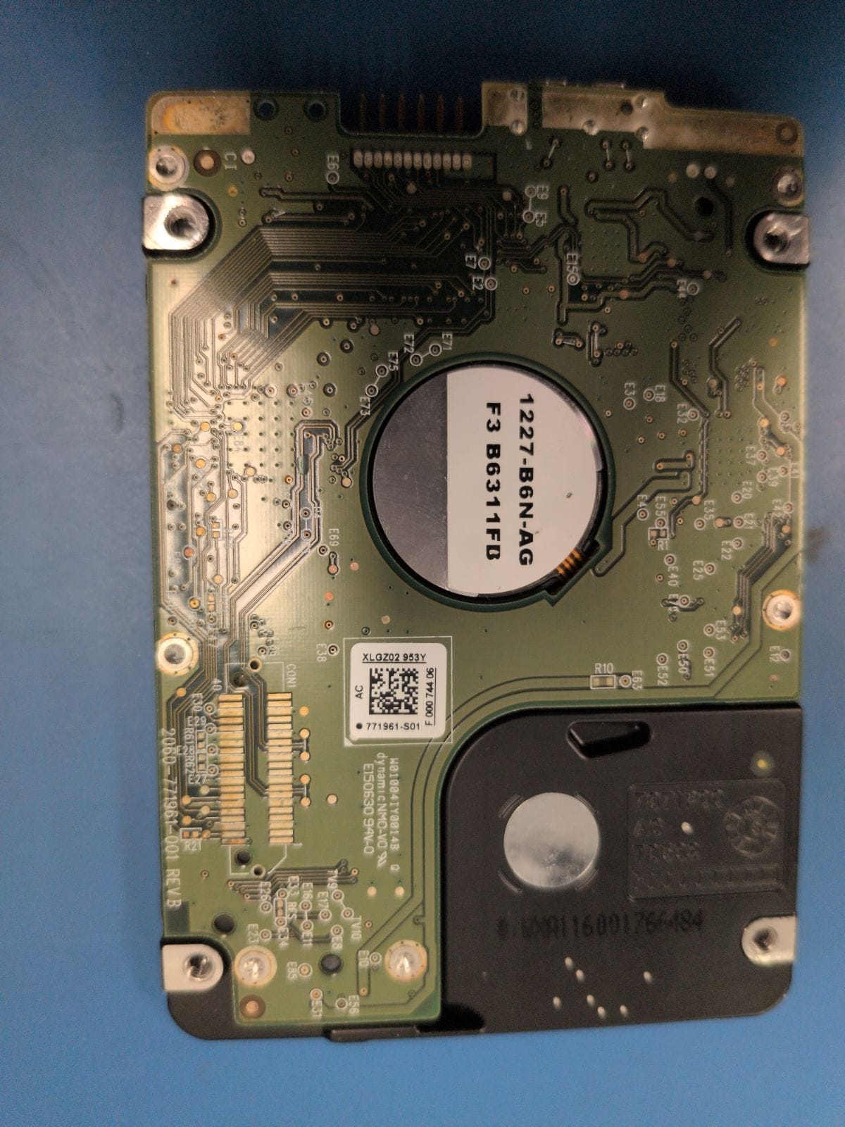 WD58 drive label (back)