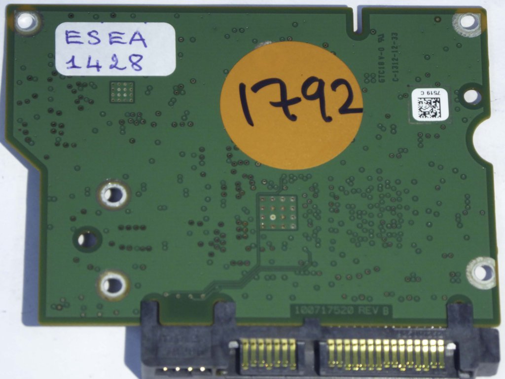 Seagate ST1000DM003 100717520 REV B 1CH162-305 PCB for Sale
