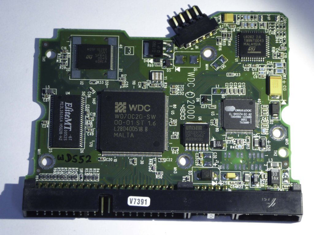 Western Digital WD100BB-75AUA1 2060-001003-001 REV A PCB for Sale