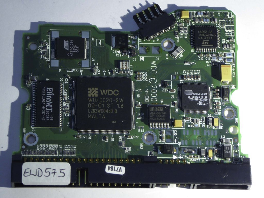 Western Digital WD100BB-75AUA1 2060-001003-001 REV A PCB for Sale
