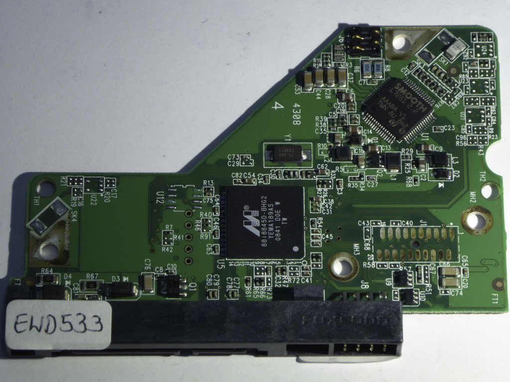 Western Digital WD10EACS-00D6B0 2060-701537-004 REV A PCB for Sale