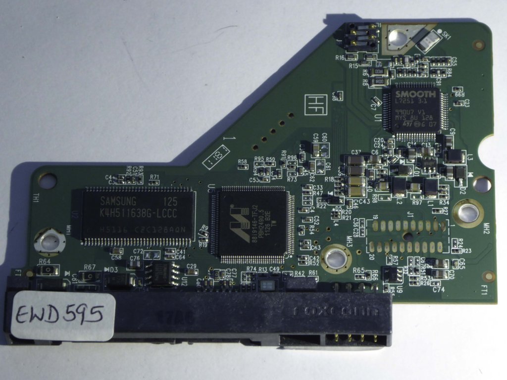 Western Digital WD30EZRX-00MMMB0 2060-771698-004 REV A PCB for Sale