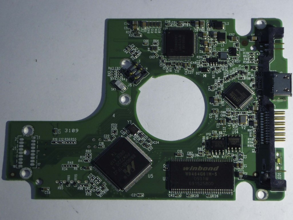Western Digital WD5000BMVV-11A1CS0 2060-701675-001 REVP1 PCB for Sale