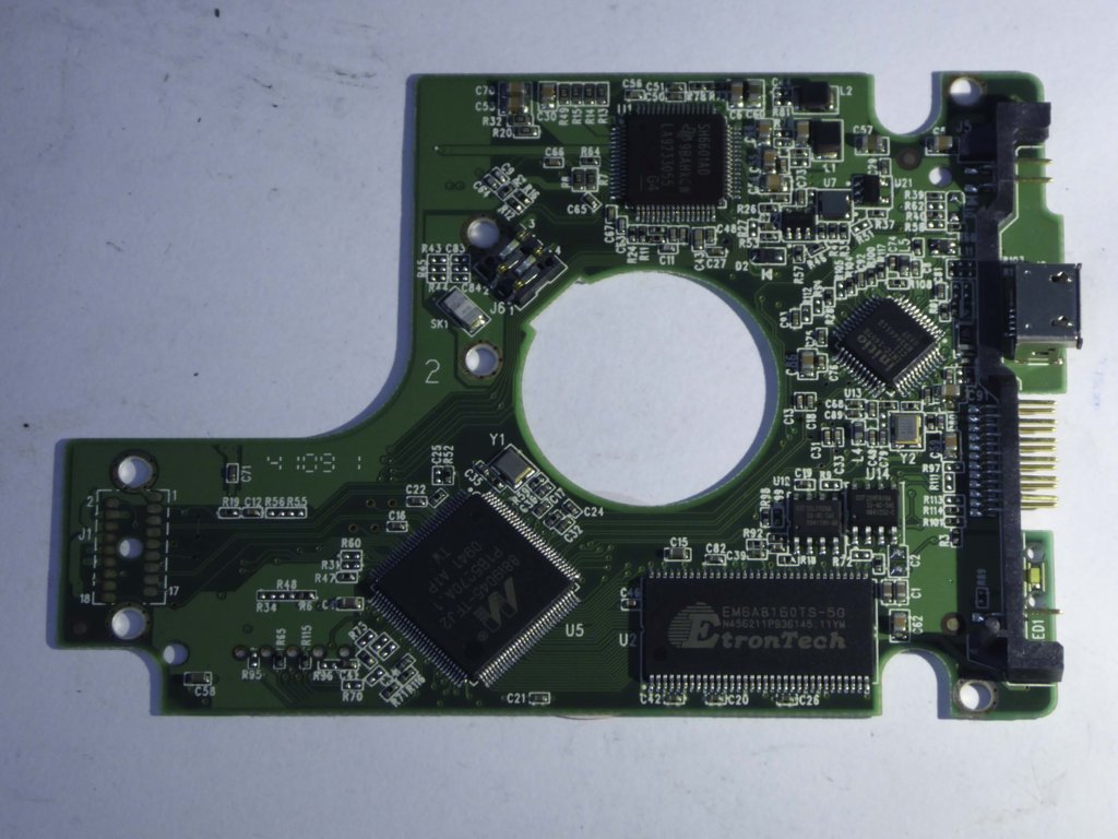 Western Digital WD5000BMVV-11A1CS0 2060-701675-002 REV P1 PCB for Sale