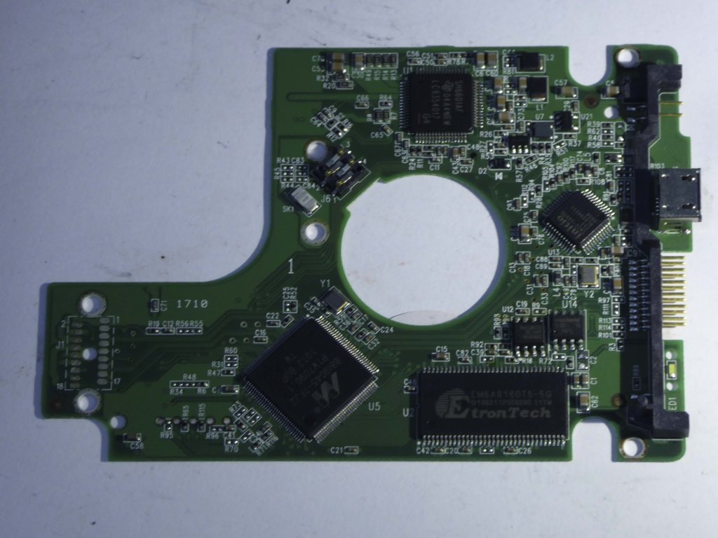Western Digital WD5000BMVV-11A1CS0 2060-701675-004 REV P1 PCB for Sale