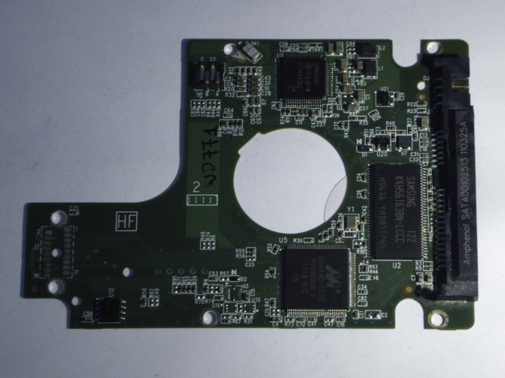Western Digital WD7500BPKT-75PK4T0 2060-771629-006 REV P1 PCB for Sale