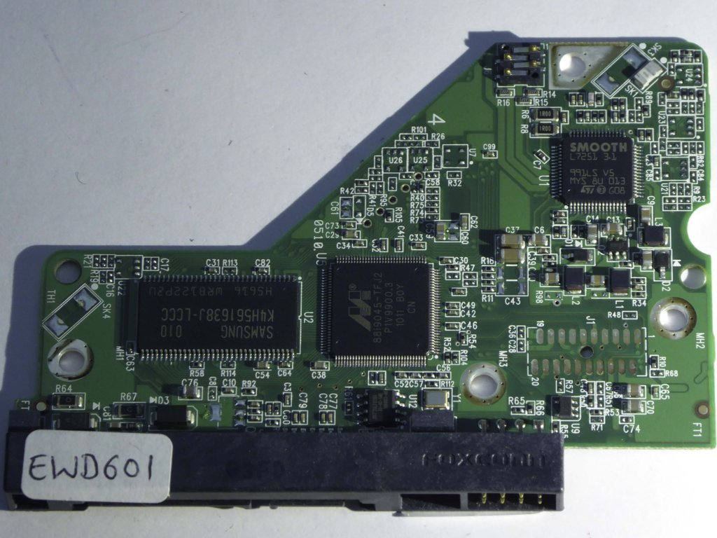 Western Digital WD7500BPVT-22HXZT3 2060-771820-000 REV P1 PCB for Sale