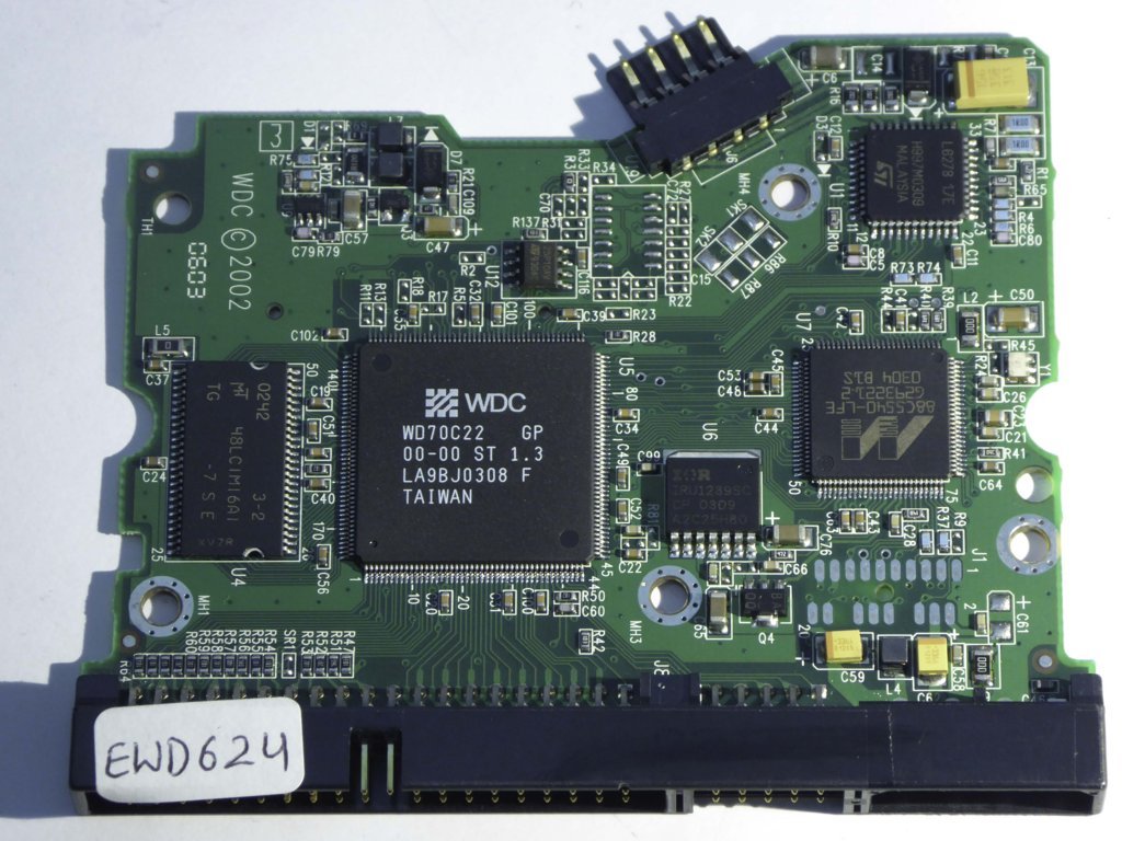 Western Digital WD800BB-00DKA0 2060-001159-006 REV A PCB for Sale