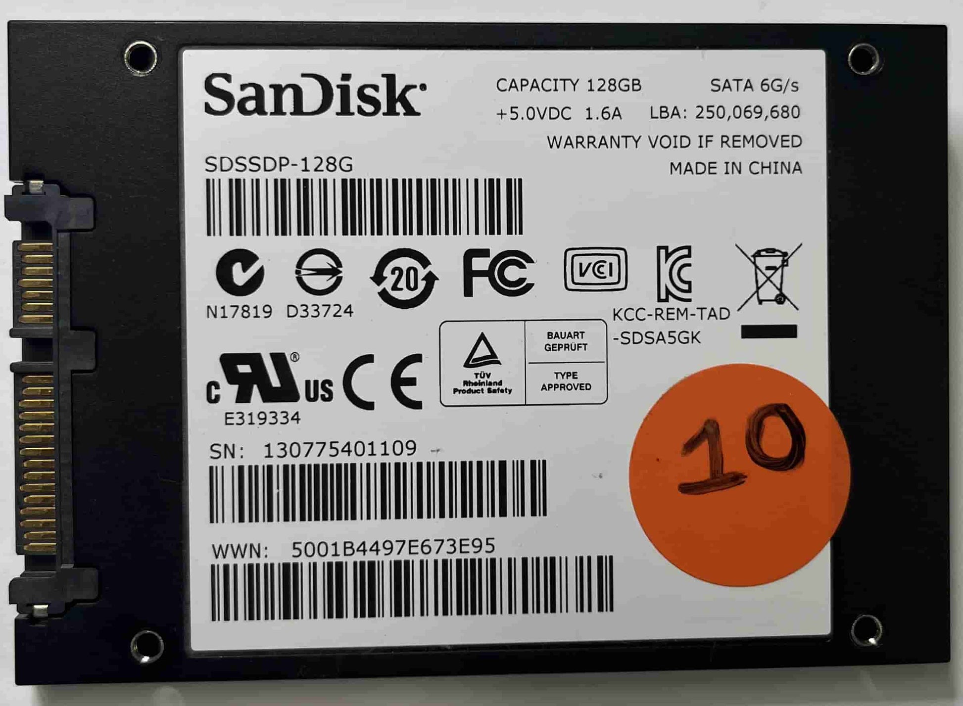 SANDISK SDSSDP128G (10) SSD for Sale