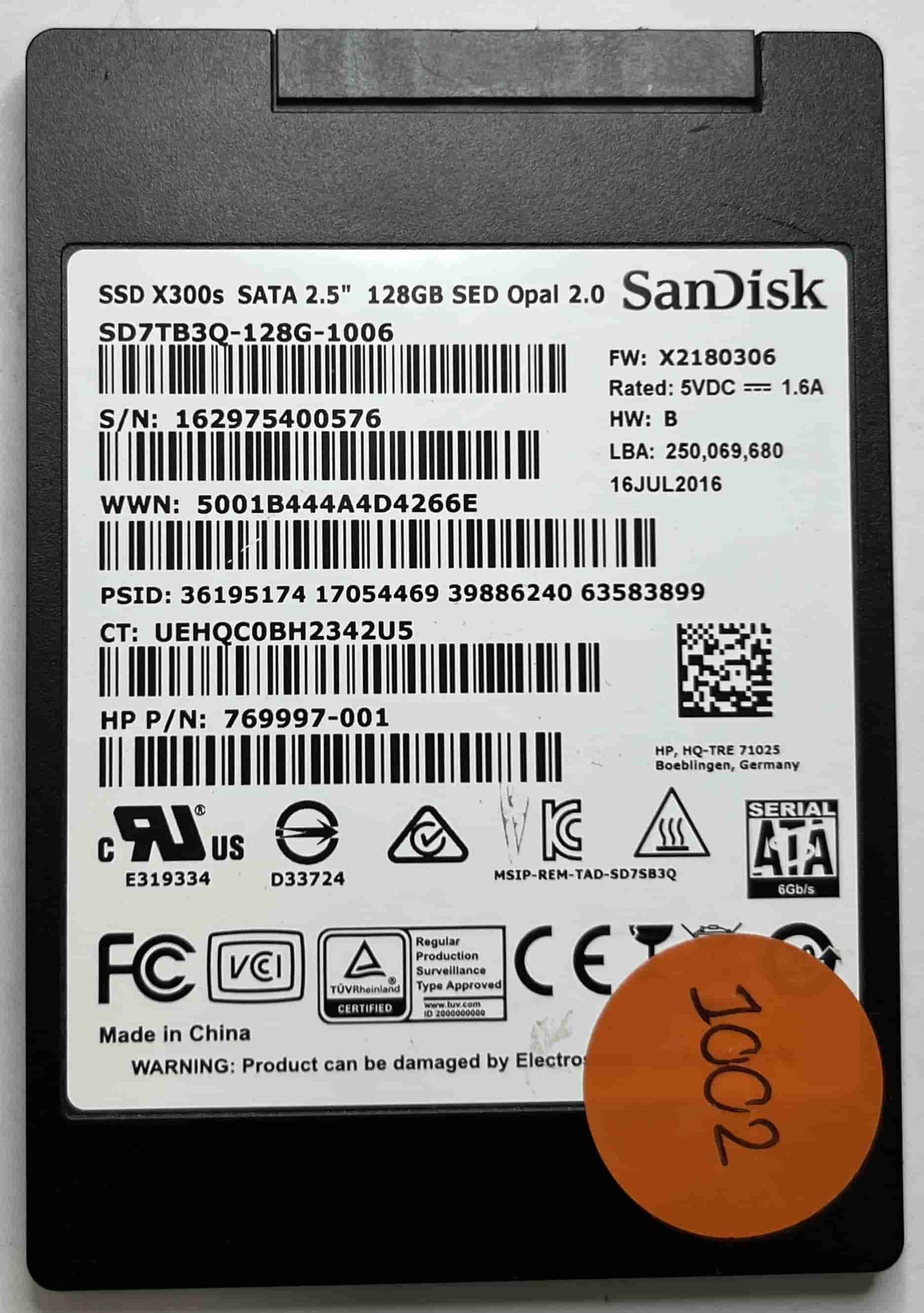 SANDISK SD7TB3Q-128G-1006 (1002) SSD for Sale