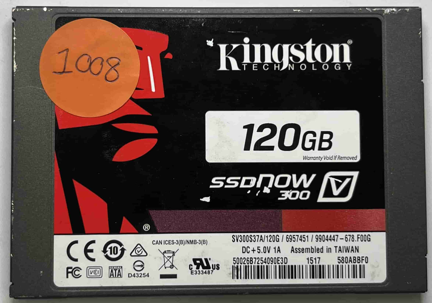 KINGSTON SV300S37A120G (1008) SSD for Sale