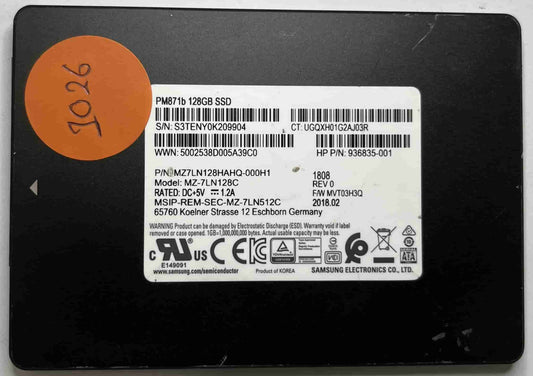 SAMSUNG MZ-7LN128C MZ7LN128HAHQ-000H1 (1026) SSD for Sale