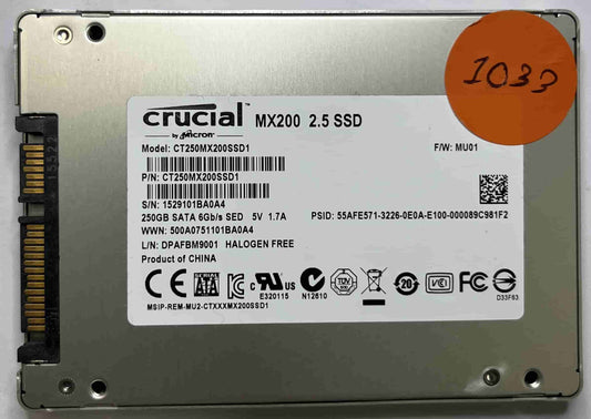 CRUCIAL CT250MX200SSD1 CT250MX200SSD1 (1033) SSD for Sale