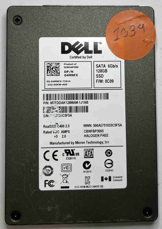 DELL MTFDDAK128MAM MTFDDAK128MAM-1J1AB (1034) SSD for Sale