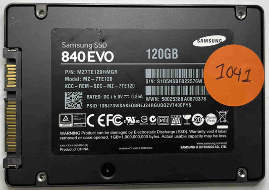 SAMSUNG MZ-7TE120 MZ7TE120HMGR (1041) SSD for Sale