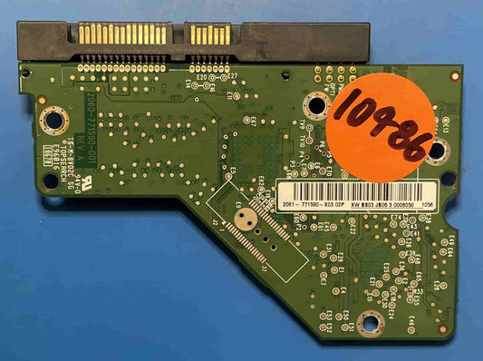 Western Digital WD2500AAJS-08L7A0 2060-701590-001 REV A  PCB for Sale