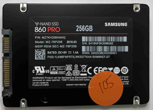 SAMSUNG MZ-76P256 MZ7KH256HAHQ (105) SSD for Sale