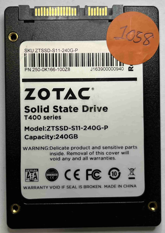 ZOTAC ZTSSD-S11-240G-P 250-OK166-100Z8 (1058) SSD for Sale