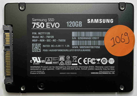 SAMSUNG MZ-750120 MZ7TY120 (1069) SSD for Sale