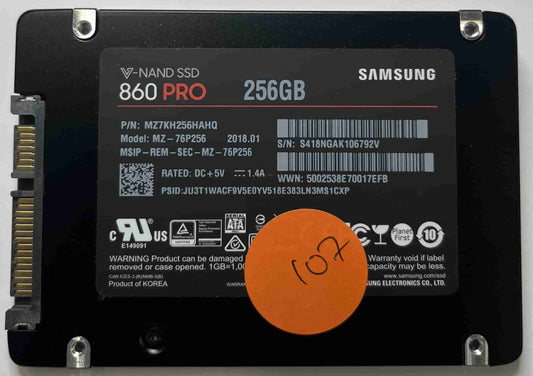 SAMSUNG MZ-76P256 MZ7KH256HAHQ (107) SSD for Sale