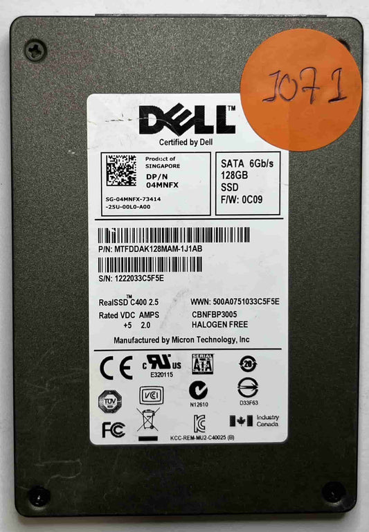 DELL MTFDDAK128MAM MTFDDAK128MAM-1J1AB (1071) SSD for Sale