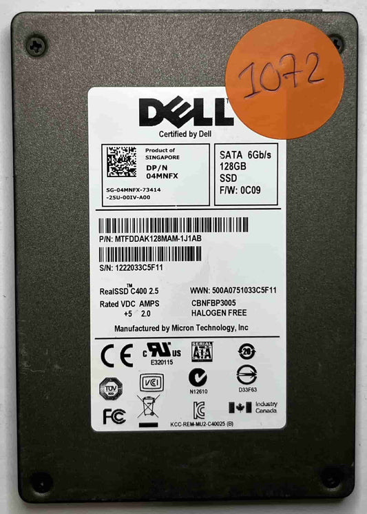 DELL MTFDDAK128MAM MTFDDAK128MAM-1J1AB (1072) SSD for Sale