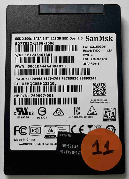 SANDISK SD7TB3Q-128G-1006 769997-001 (11) SSD for Sale