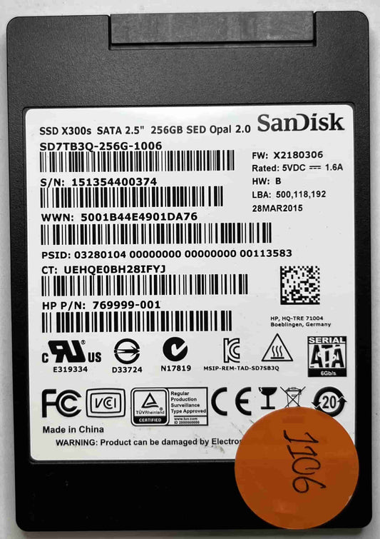 SANDISK SD7TB3Q-256G-1006 (1106) SSD for Sale