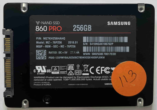 SAMSUNG MZ-76P256 MZ7KH256HAHQ (113) SSD for Sale