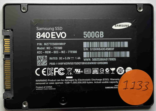 SAMSUNG MZ-7TE500 MZ7TE500HMHP (1133) SSD for Sale