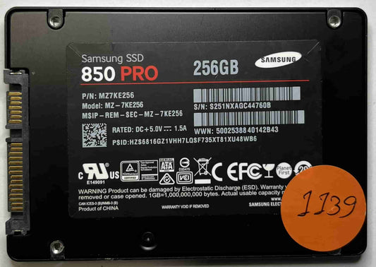 SAMSUNG MZ-7KE256 MZ7KE256 (1139) SSD for Sale