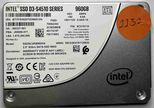 INTEL SSDSC2KB960G8 (1152) SSD for Sale