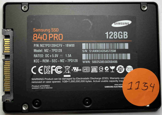 SAMSUNG MZ-7PD128 MZ7PD128HCFV-1BW00 (1154) SSD for Sale