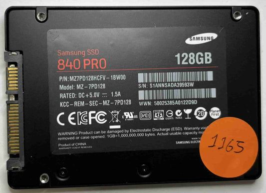 SAMSUNG MZ-7PD128 MZ7PD128HCFV-1BW00 (1165) SSD for Sale