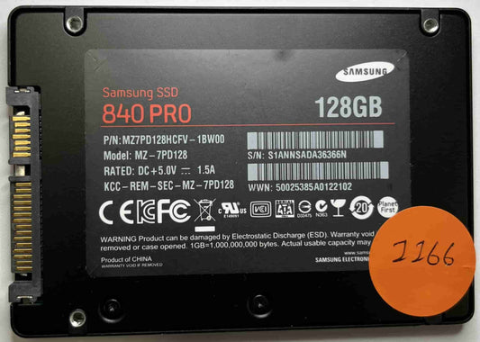 SAMSUNG MZ-7PD128 MZ7PD128HCFV-1BW00 (1166) SSD for Sale