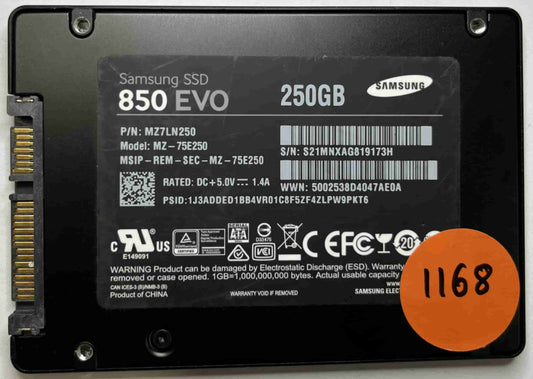 SAMSUNG MZ-75E250 MZ7LN250 (1168) SSD for Sale