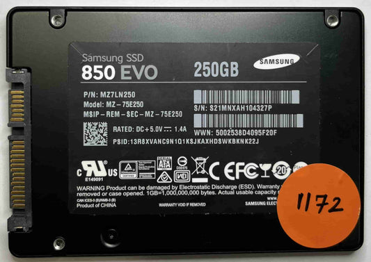 SAMSUNG MZ-75E250 MZ7LN250 (1172) SSD for Sale