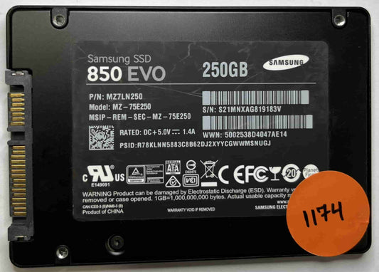 SAMSUNG MZ-75E250 MZ7LN250 (1174) SSD for Sale