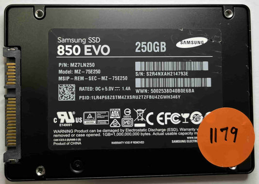SAMSUNG MZ-75E250 MZ7LN250 (1179) SSD for Sale