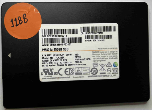 SAMSUNG MZ-7LN256A MZ7LN256HMJP-000H1 (1188) SSD for Sale
