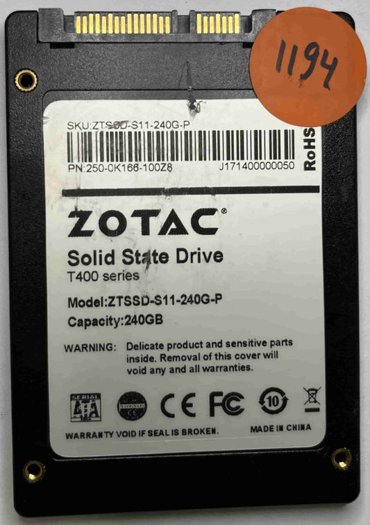 ZOTAC ZTSSD-S11-240G-P 250-0K166-100Z8 (1194) SSD for Sale