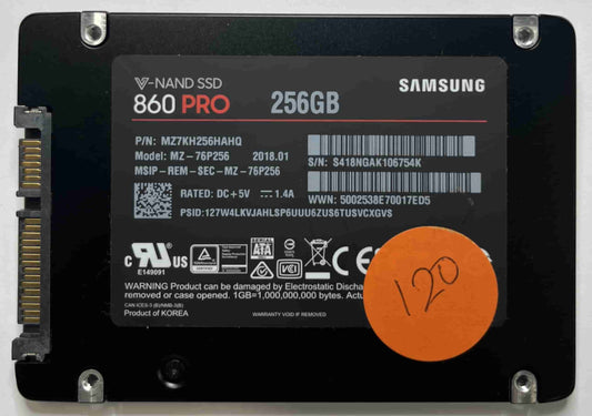 SAMSUNG MZ-76P256 MZ7KH256HAHQ (120) SSD for Sale