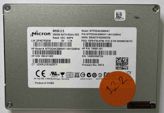 MICRON MTFDDAK256MAY MTFDDAK256MAY (122) SSD for Sale