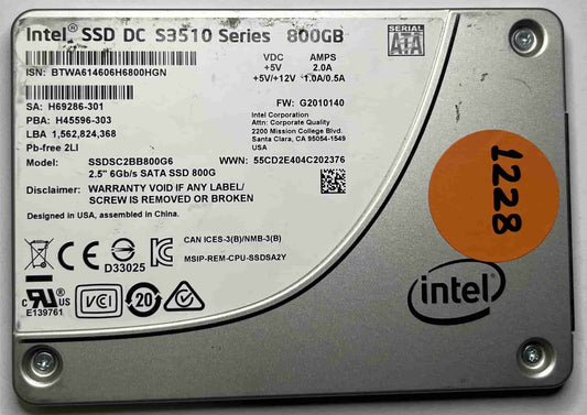 INTEL SSDSC2BB800G6 (1228) SSD for Sale