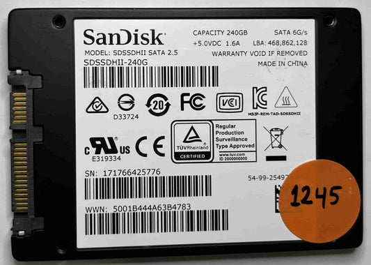 SANDISK SDSSDHII-240G (1245) SSD for Sale