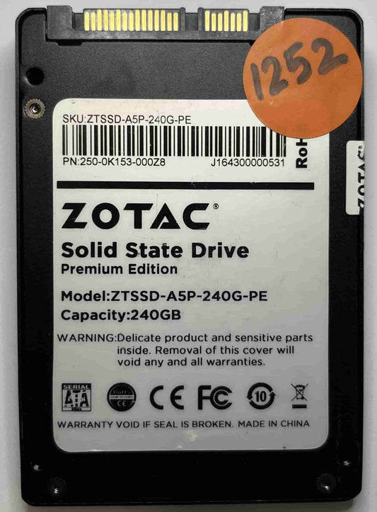 ZOTAC ZTSSD-A5P-240G-PE 250-0k153-000Z8 (1252) SSD for Sale