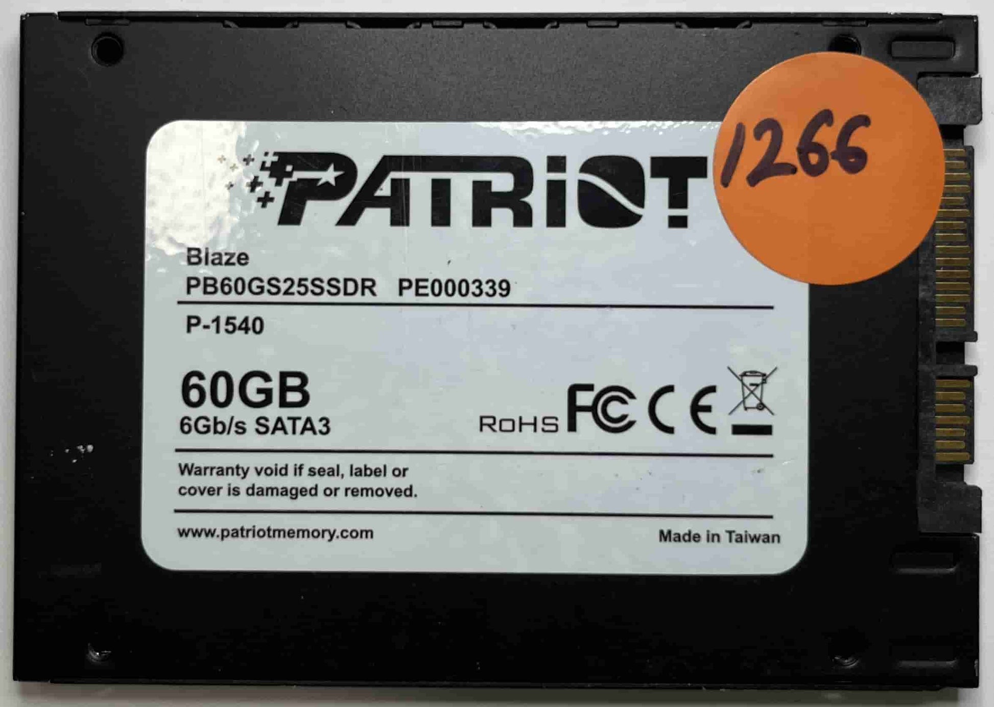 PATRIOT BLAZE PB60GS25SSDR PE000339 (1266) SSD for Sale